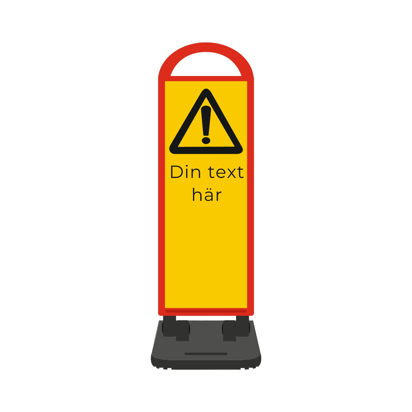 Warnmax "Med text" DS med fot 3,5 kg
