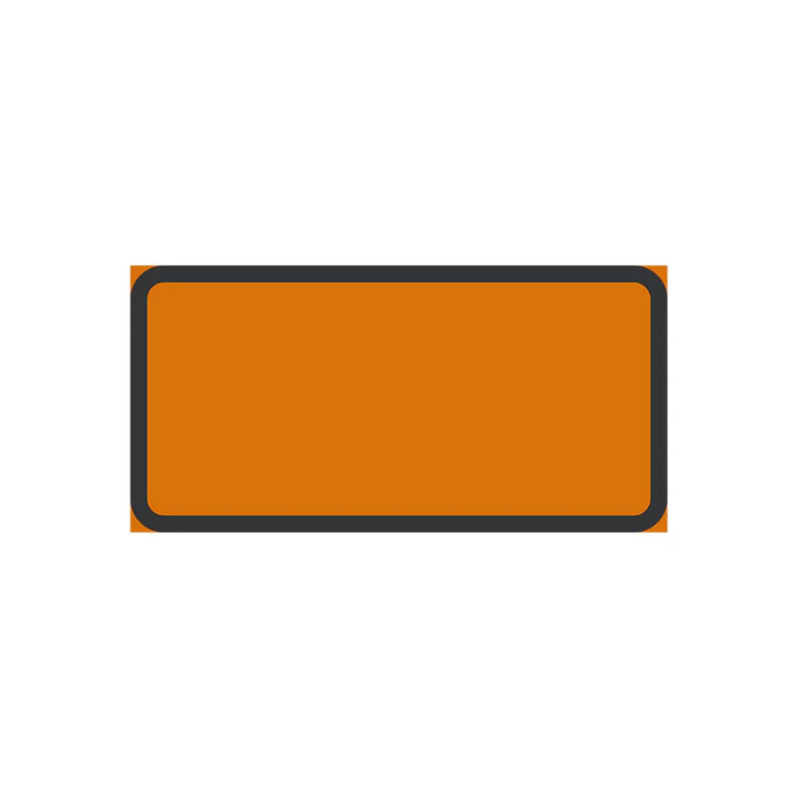 Plvm J2 800x400 mm orange/svart K3F