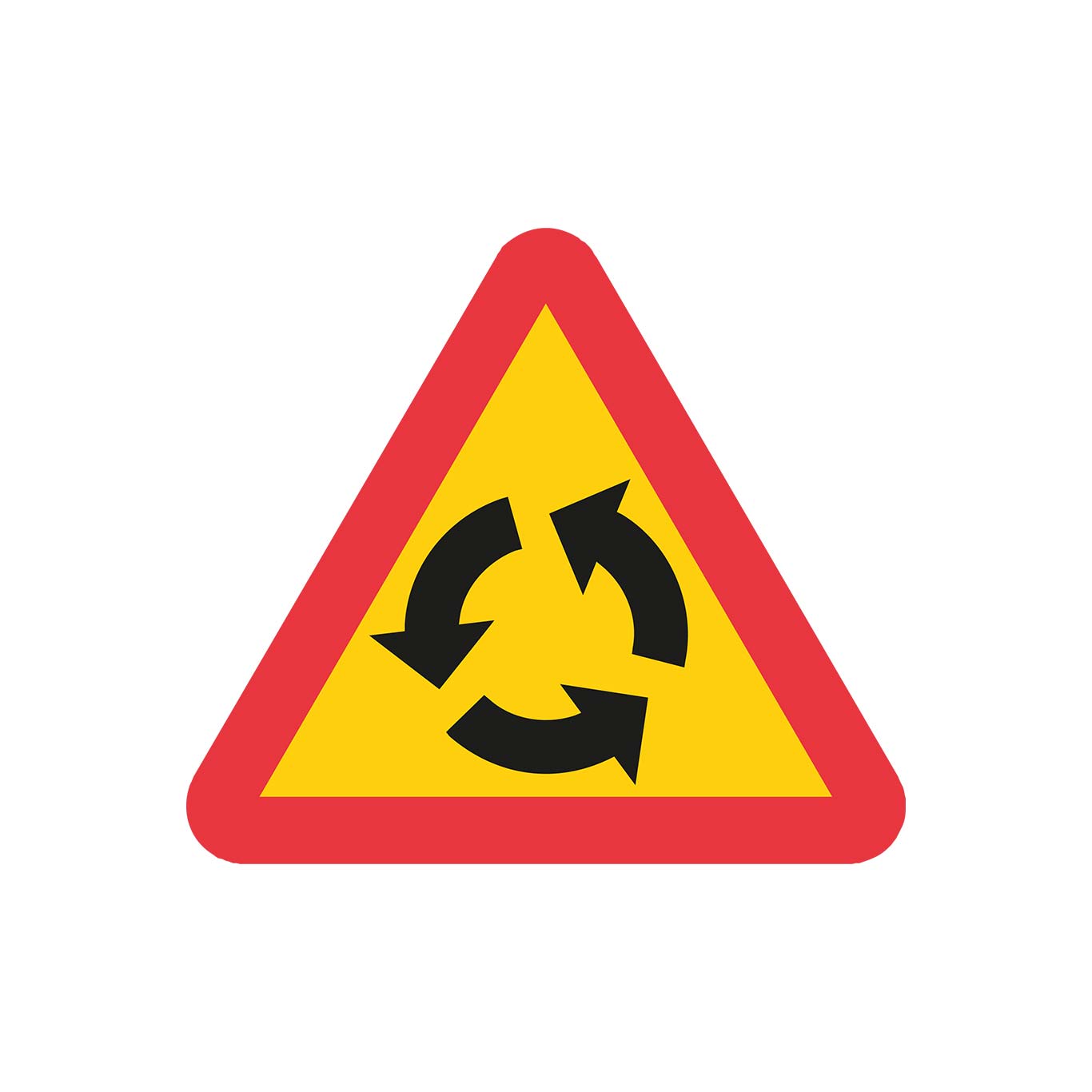 Plvm A30 Varning för cirkulationsplats K3 N