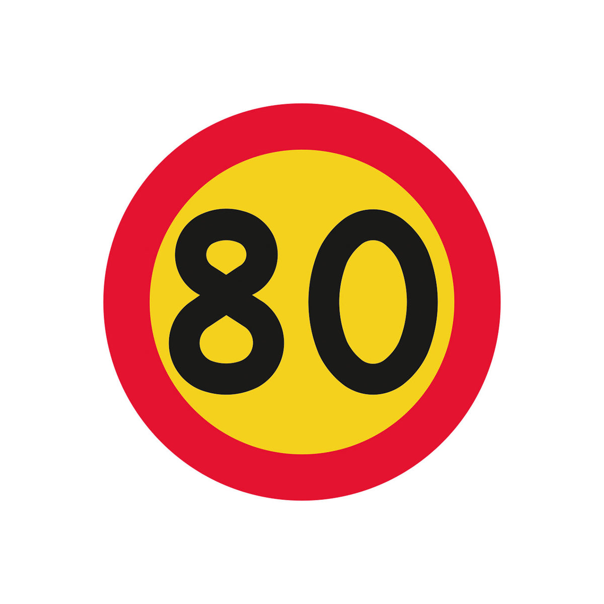 Hastighetsbegränsning plåtskylt K3 N
