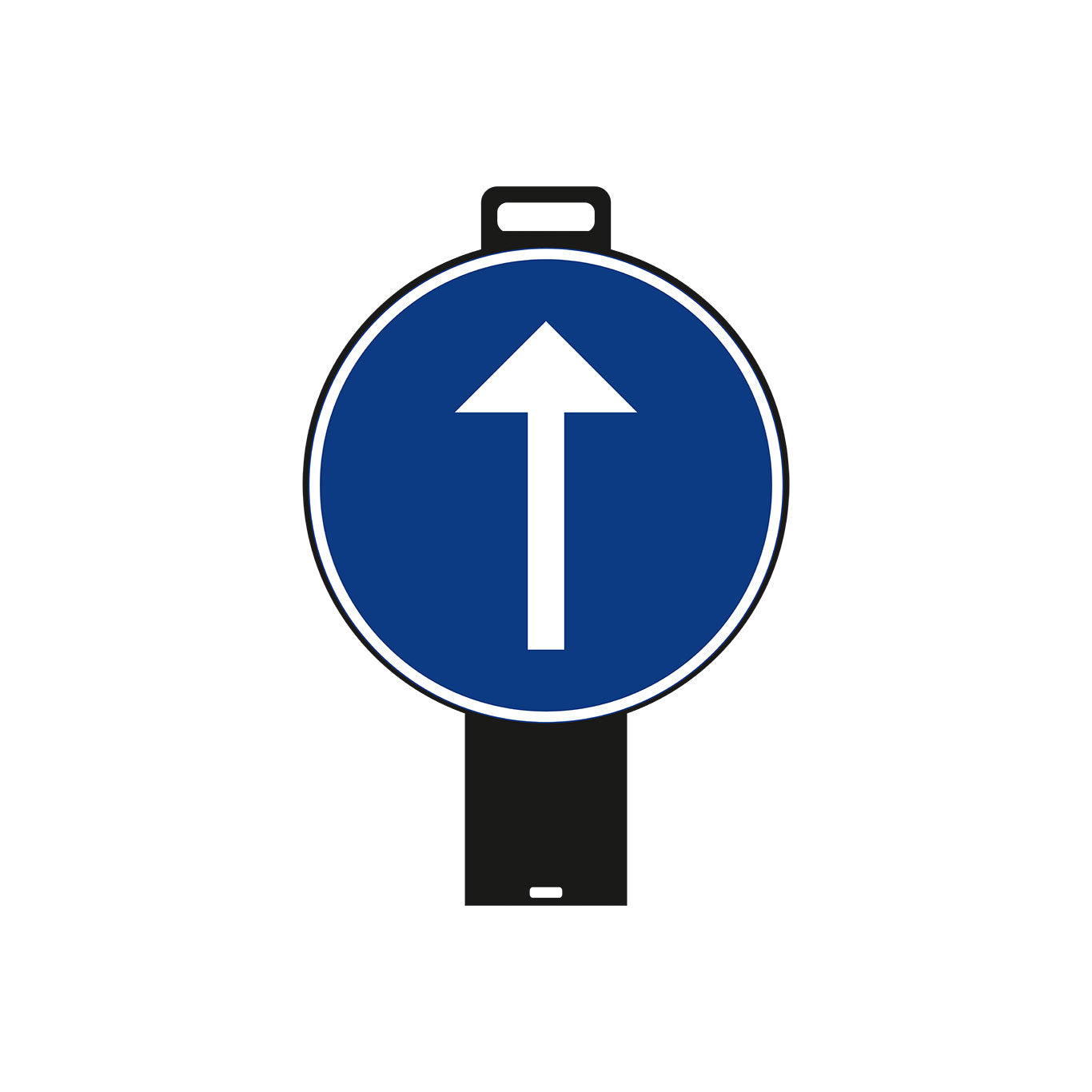 Plvm D1-3 Påbjuden körbana rakt fram K3 N