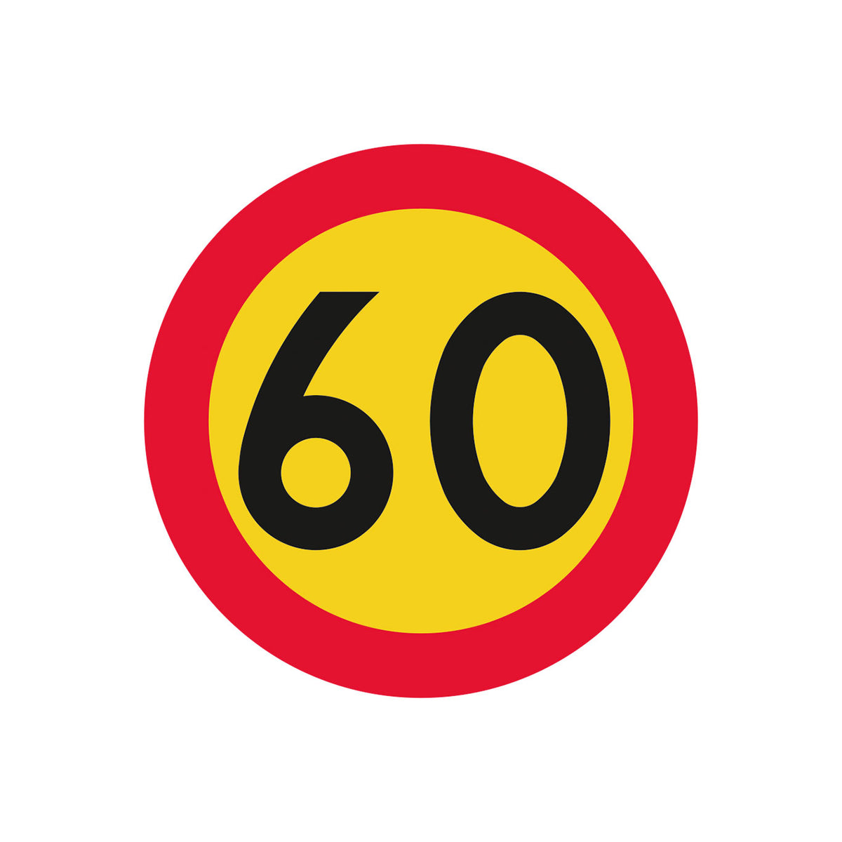Hastighetsbegränsning plåtskylt K3 N
