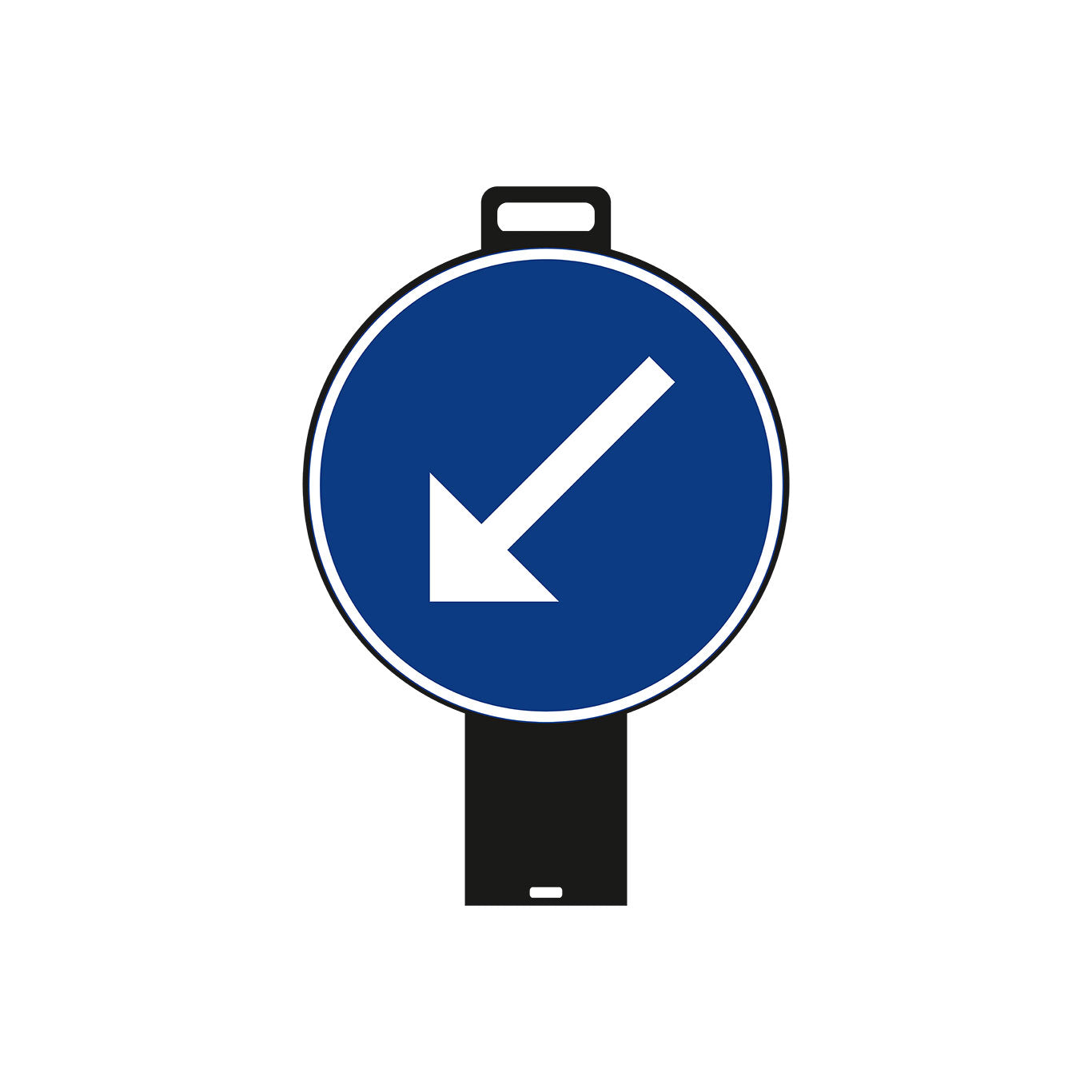 Plvm D2-2 Påbjuden körbana vänster K3 N