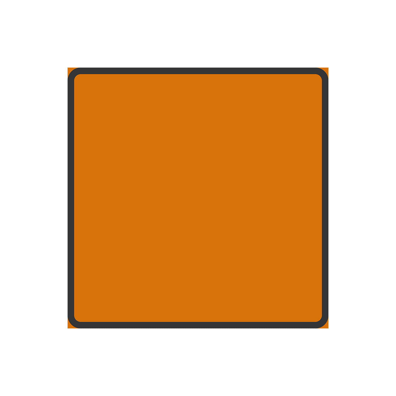 Plvm J2 1200x1200 mm orange/svart K3F