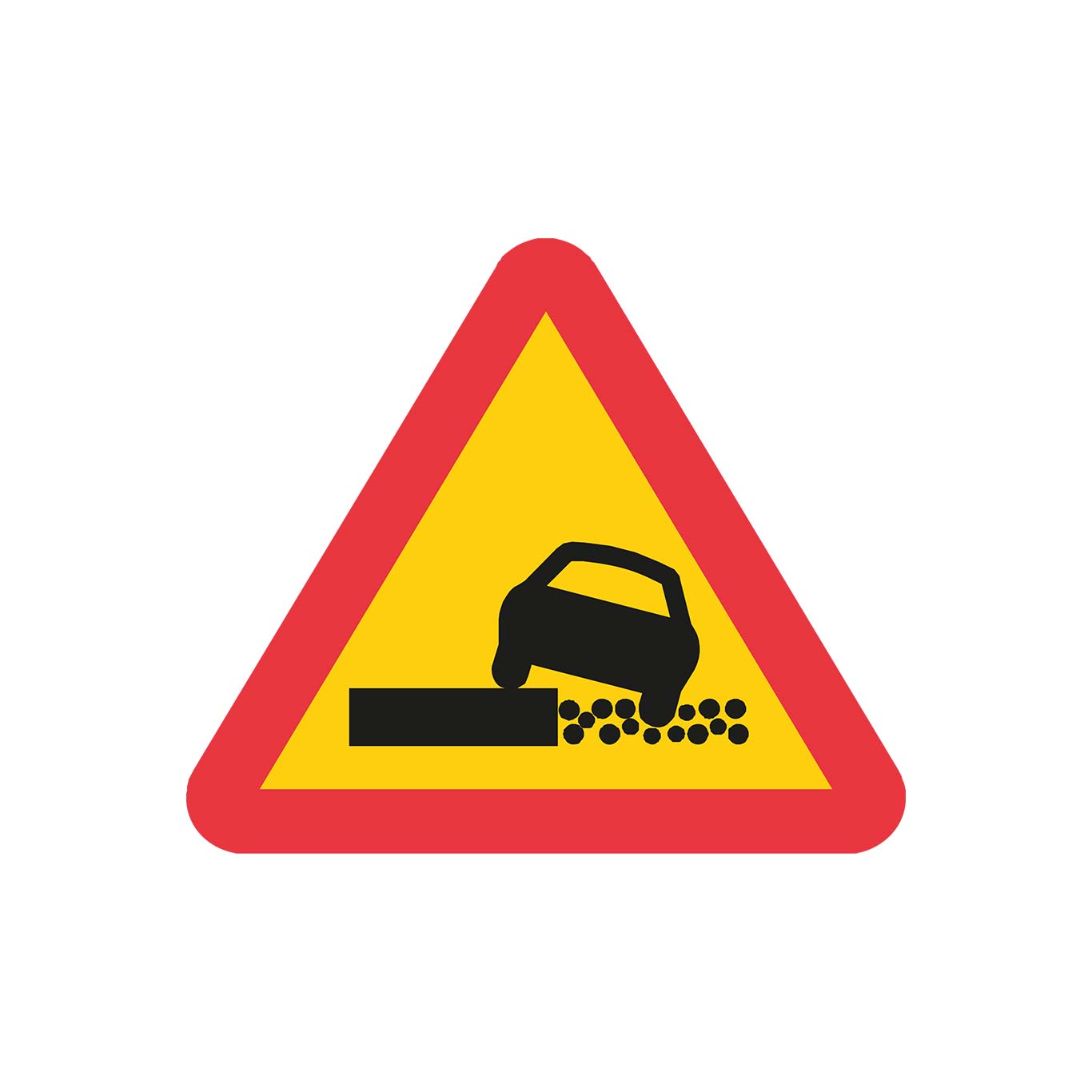 Plvm A27 Varning för svag vägkant K3 N