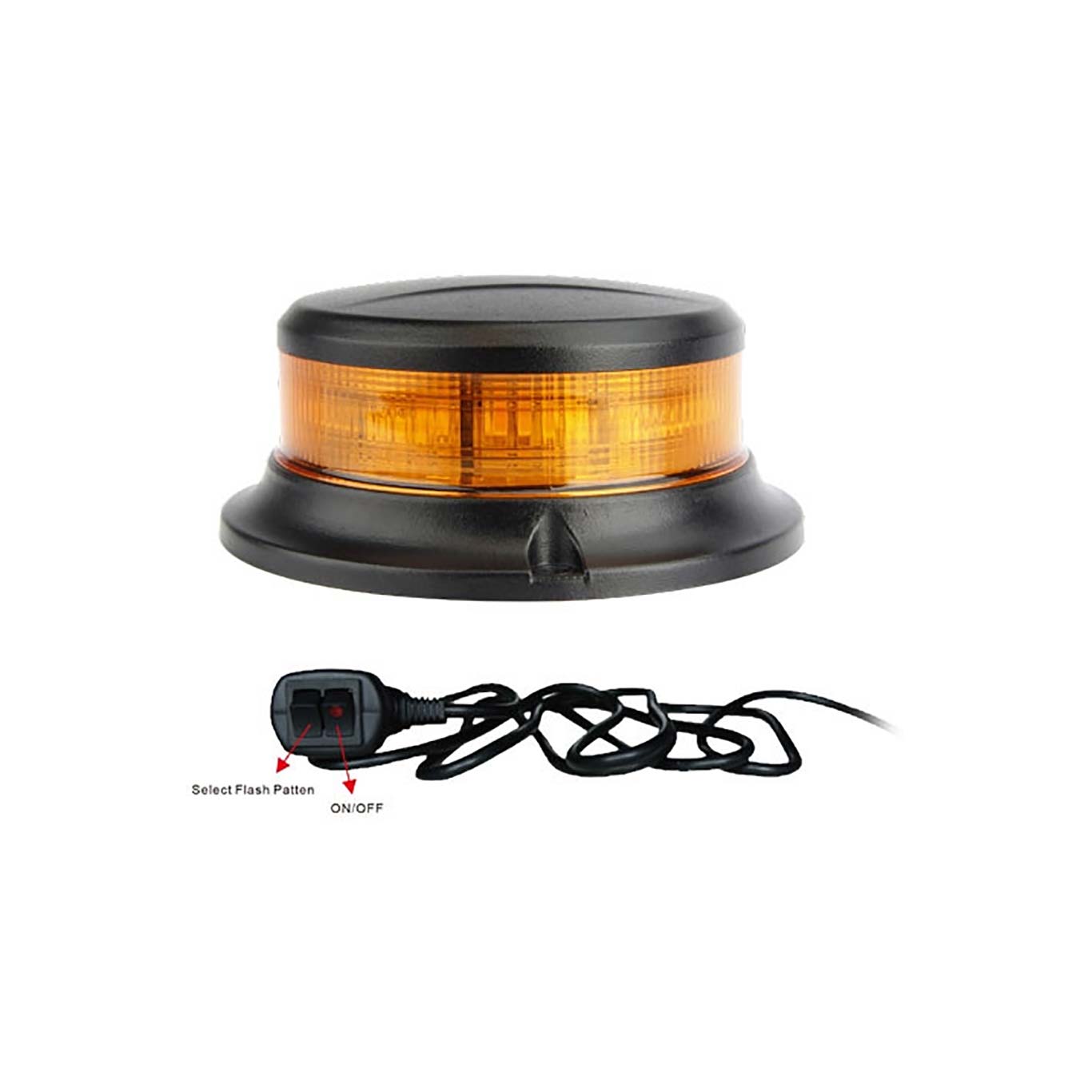 Varningsljus LED Puck med magnet 10-30V  Inkl drivkabel