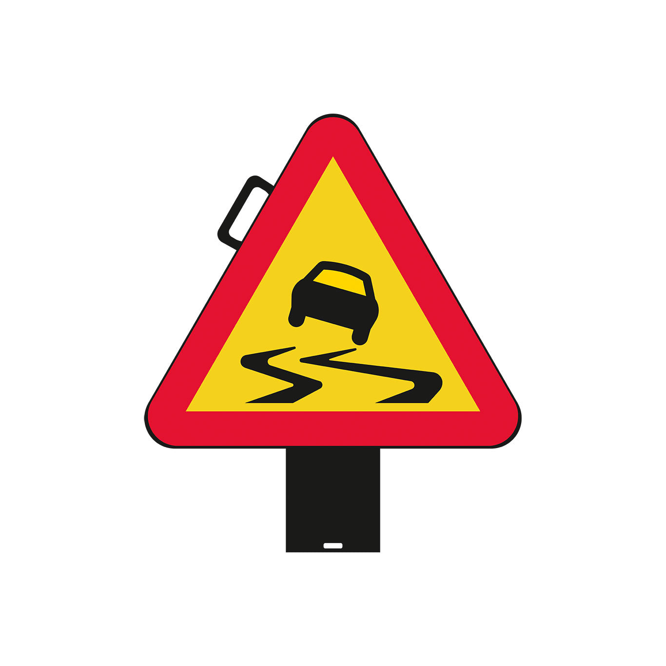 Plvm A10 Varning för slirig väg K3 N