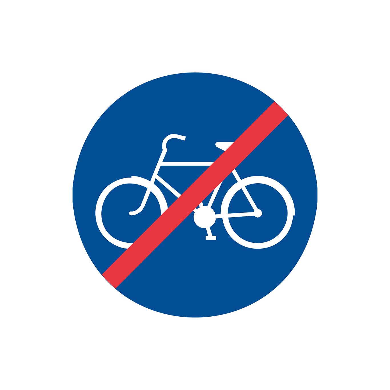 Slut påbjuden bana, körfält, väg, led