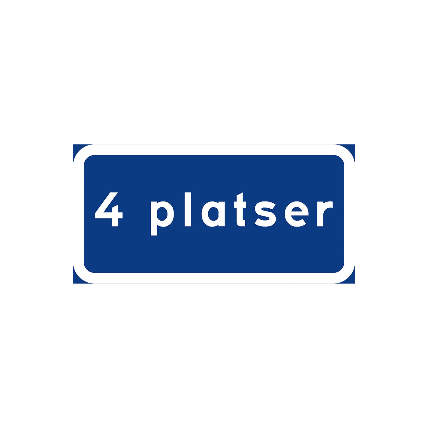 Tilläggstavla 1 plats