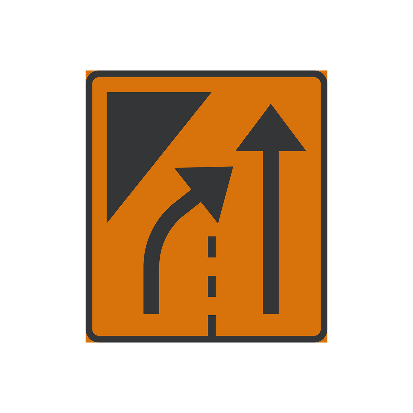 F25-1 Körfält upphör