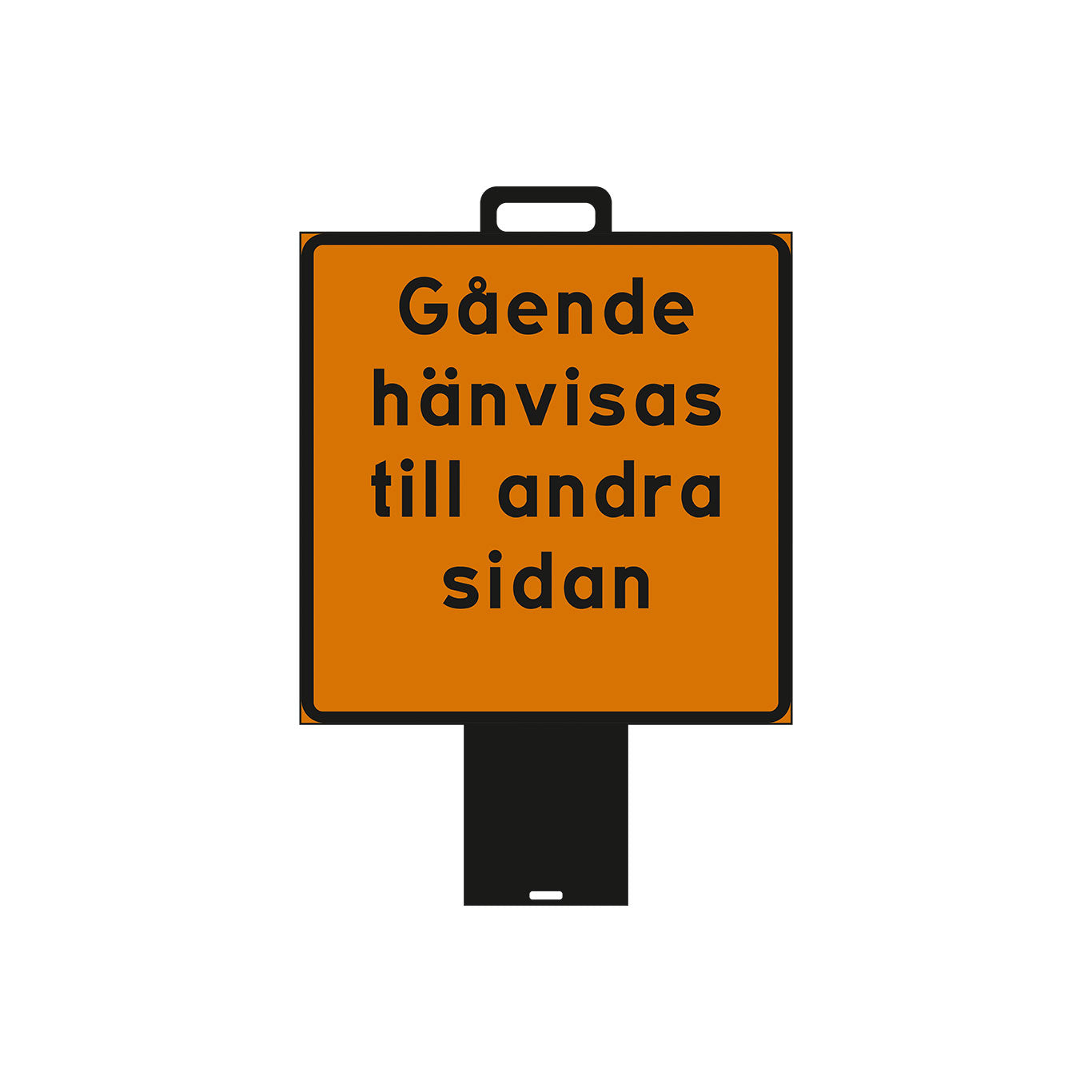 Plvm J2 600x600 mm Gående hänv... orange/svart K3F