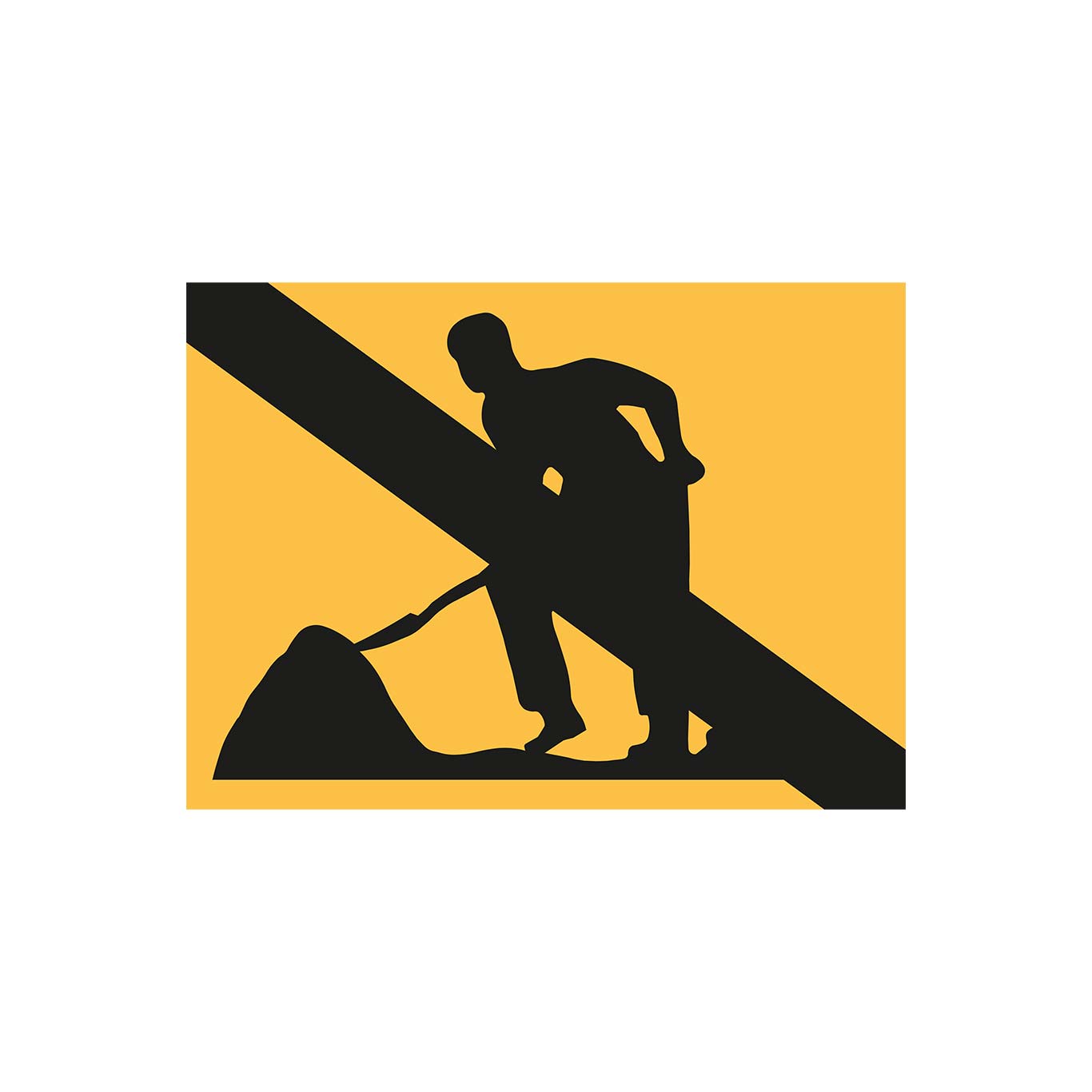 Plvm A21 Slut på sträcka m vägarbete 600x400 mm K3 N