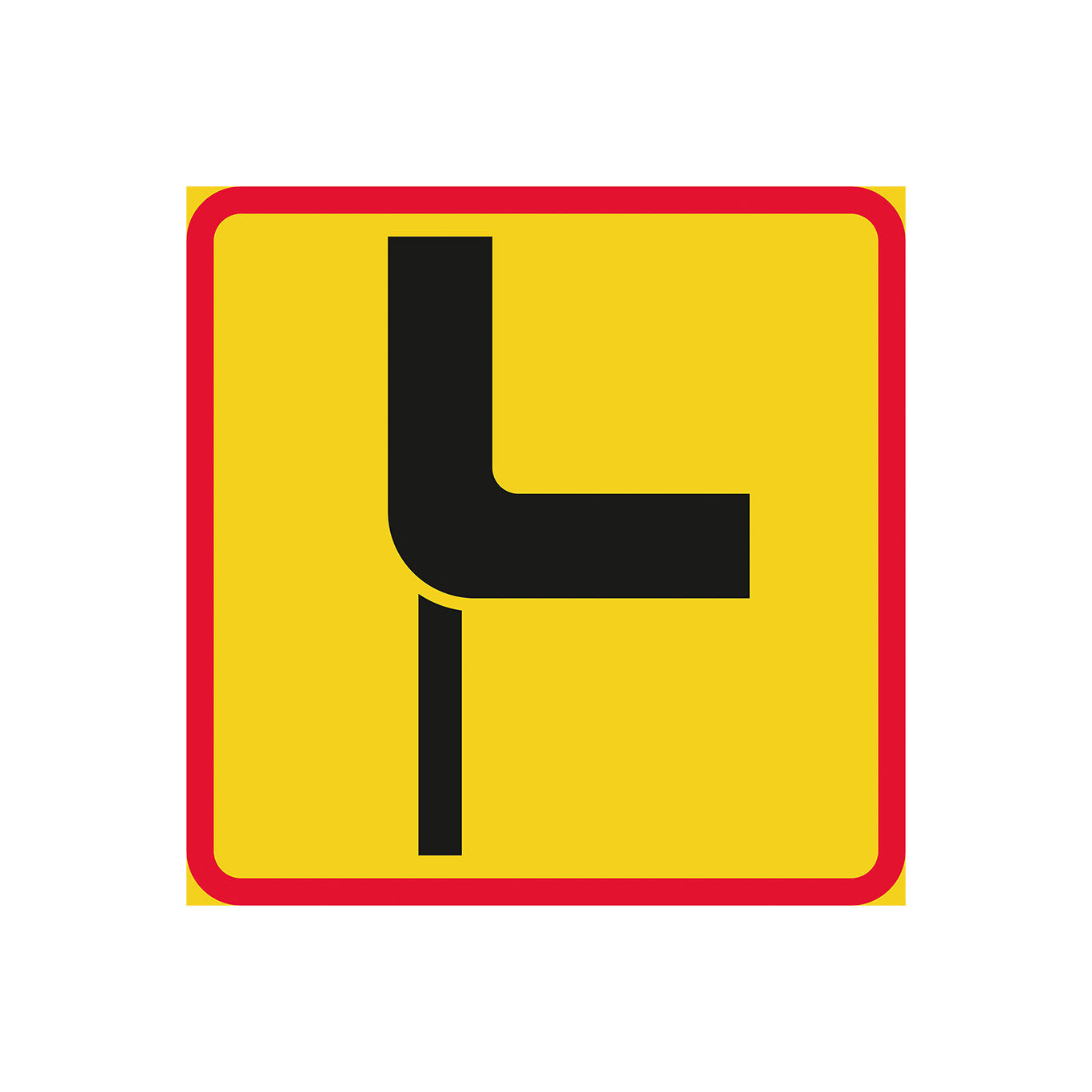 Vägars fortsättning i korsning