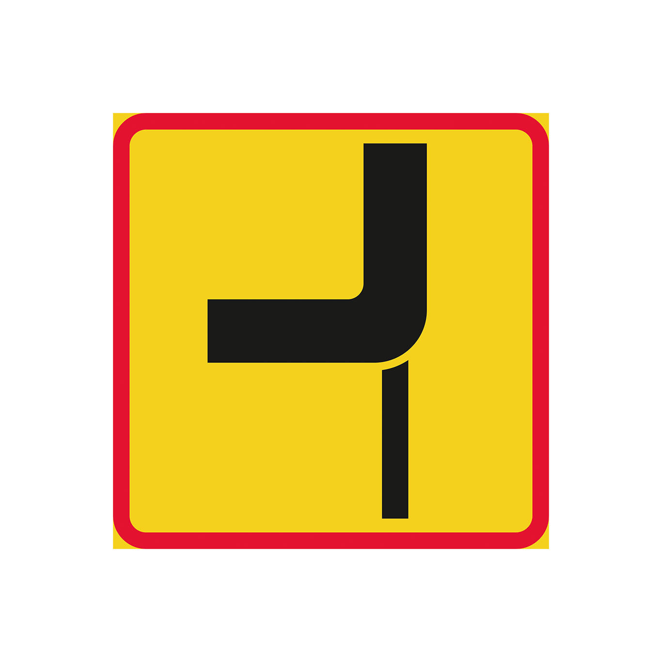 Vägars fortsättning i korsning