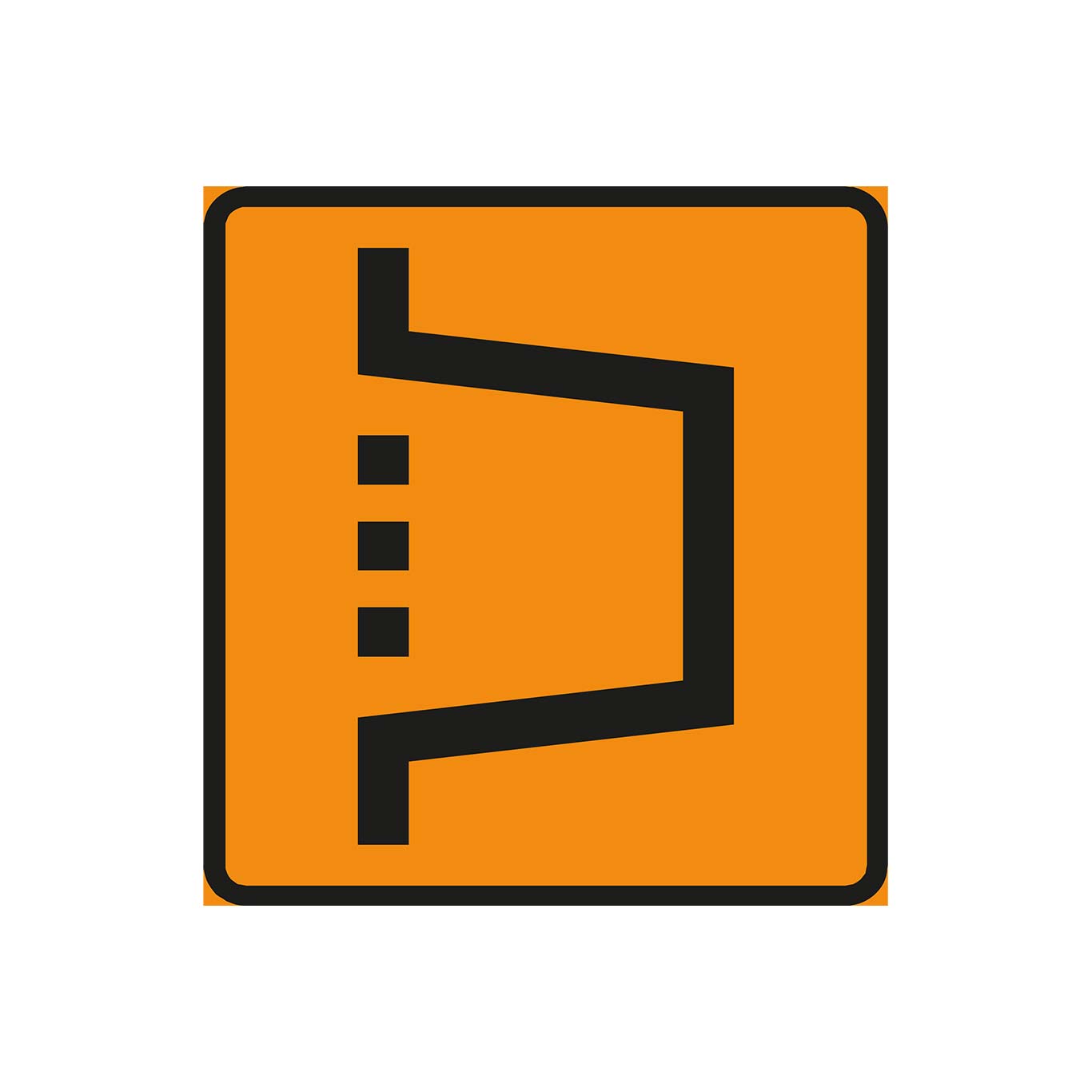 Plvm F23 Orienteringstavla omledningsväg K3F