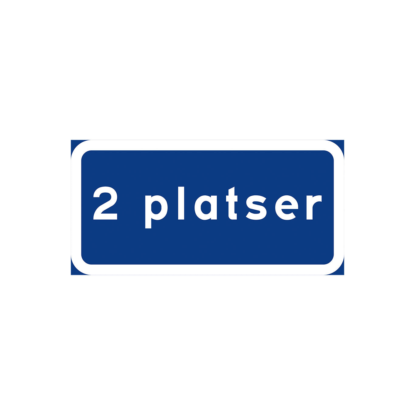 Tilläggstavla 1 plats