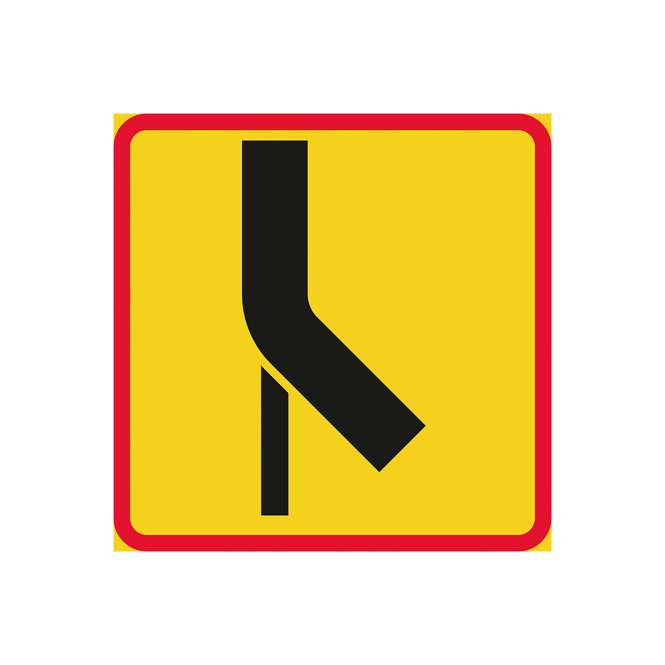 Vägars fortsättning i korsning