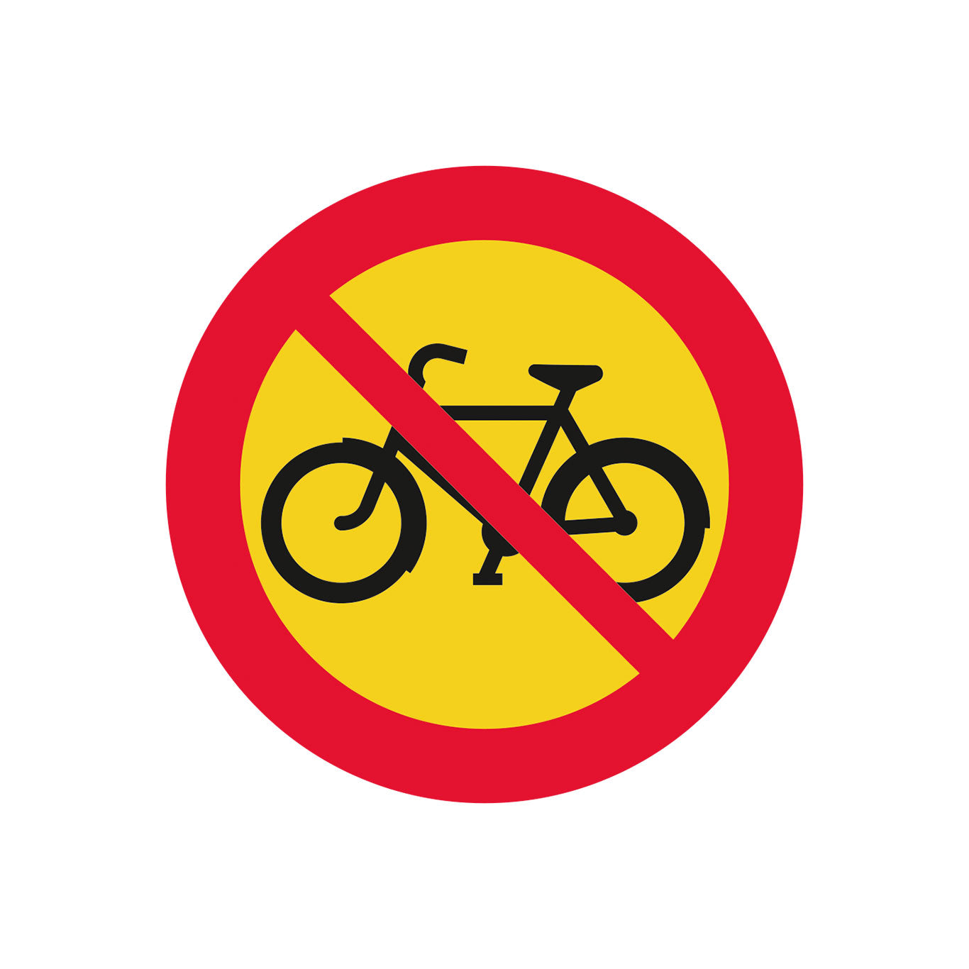 C10 Förbud mot cykel & moped kl II 600 mm