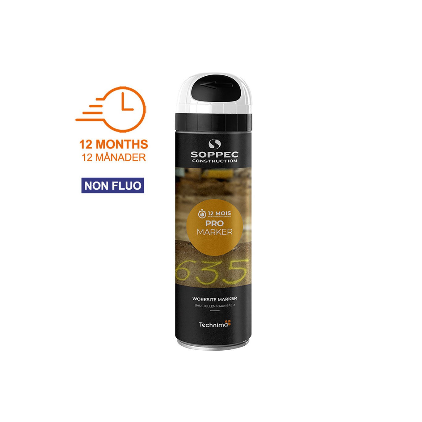 Märkfärg vit permanent 500 ml