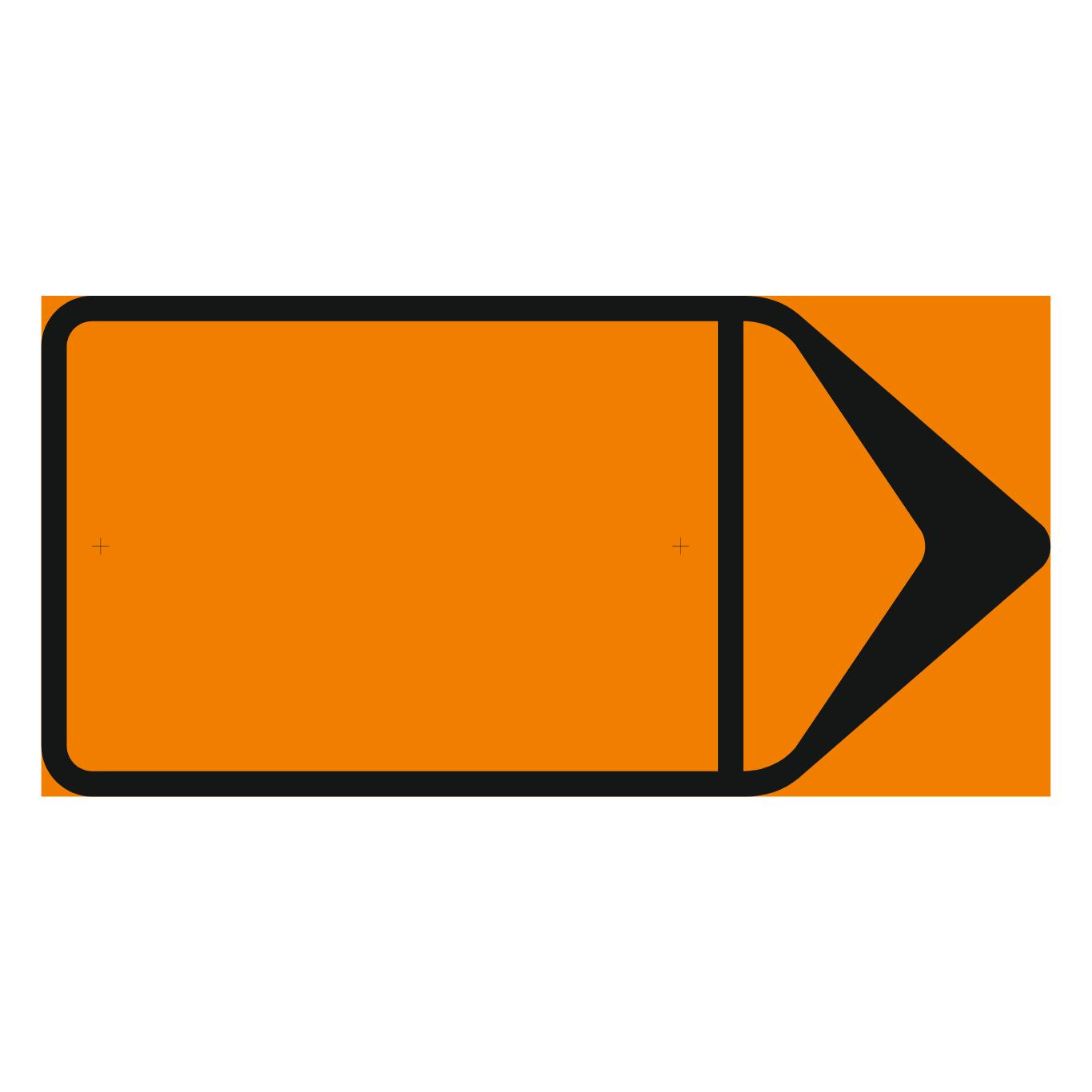Plvm J2 F5 600x300 mm orange/svart K3F
