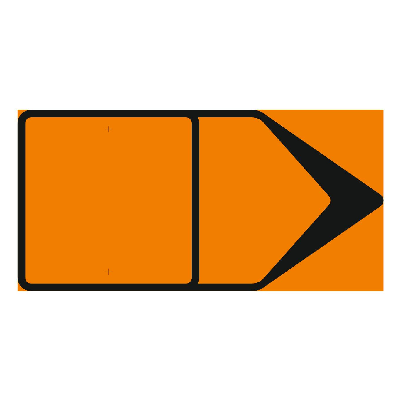 Plvm J2 F5 600x300 mm orange/svart K3F