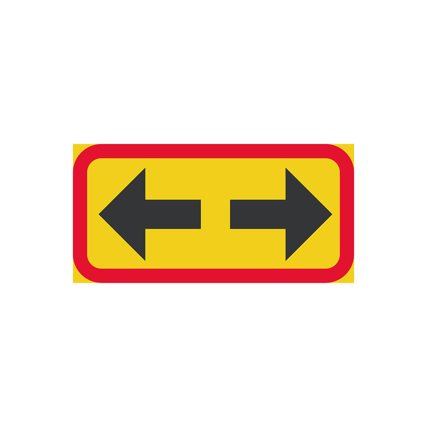 Utsträckningspilar, vit/svart & gul/svart