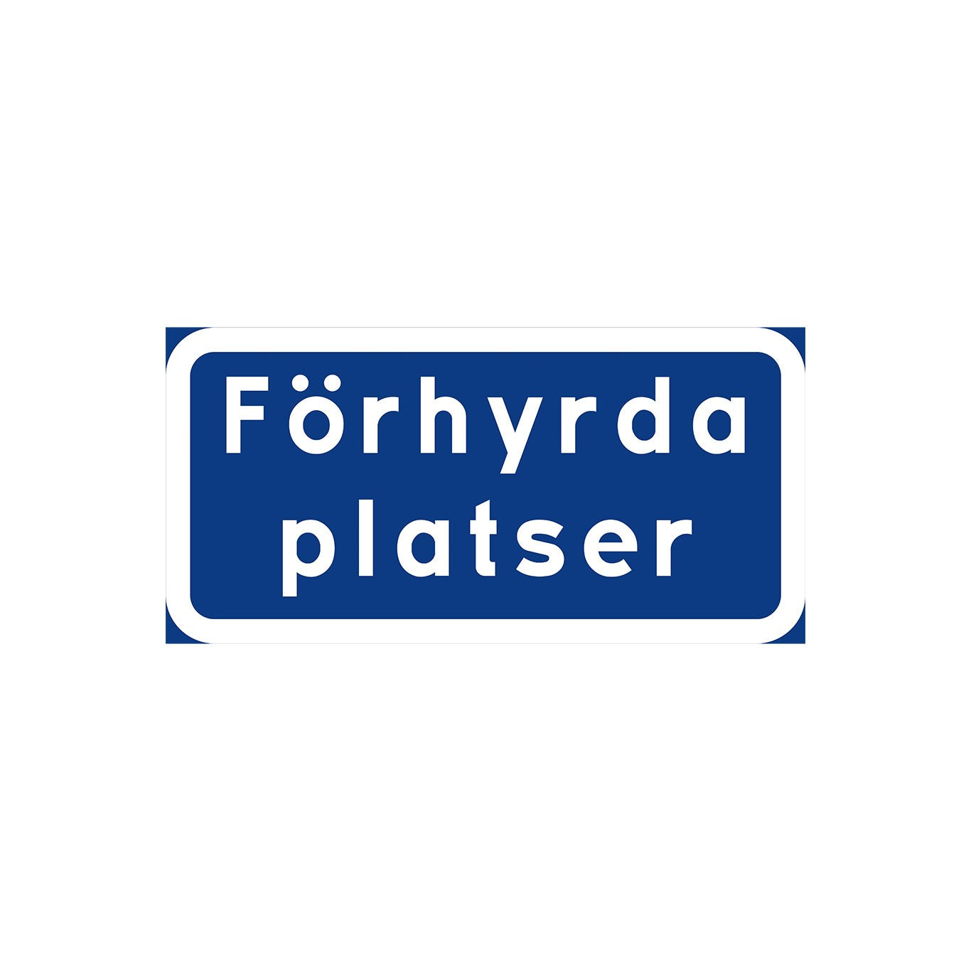 Förhyrda platser K3 400x200 mm