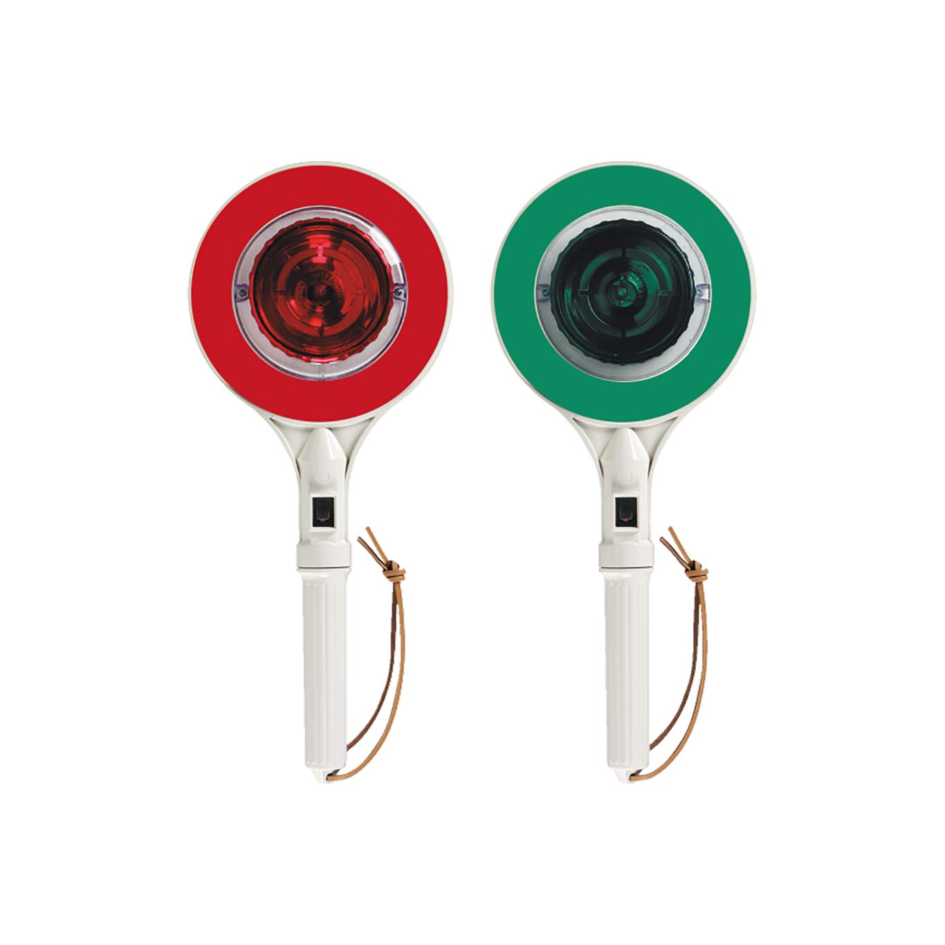 Signalbatong LED röd/grön dubbelsidig Inkl laddbart batteri och USB laddare