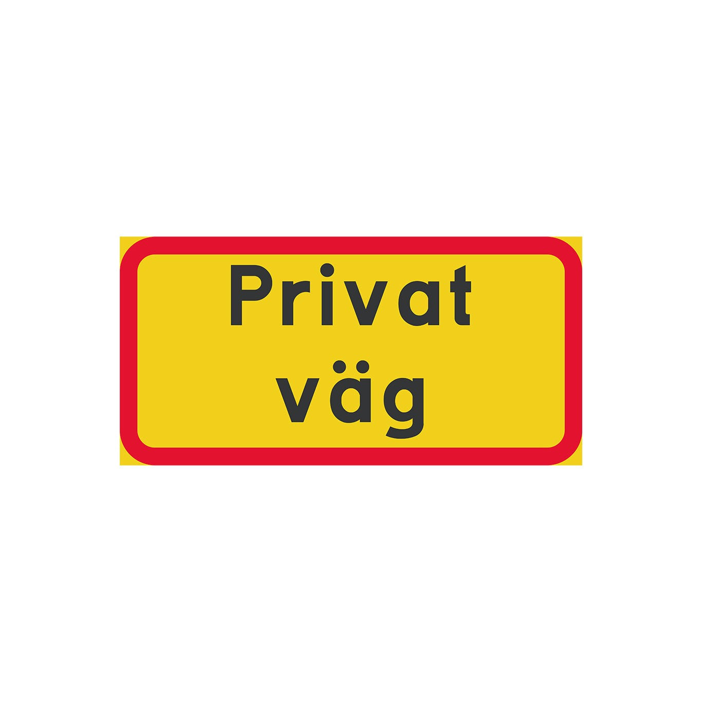 Privat väg K3 400x200 mm