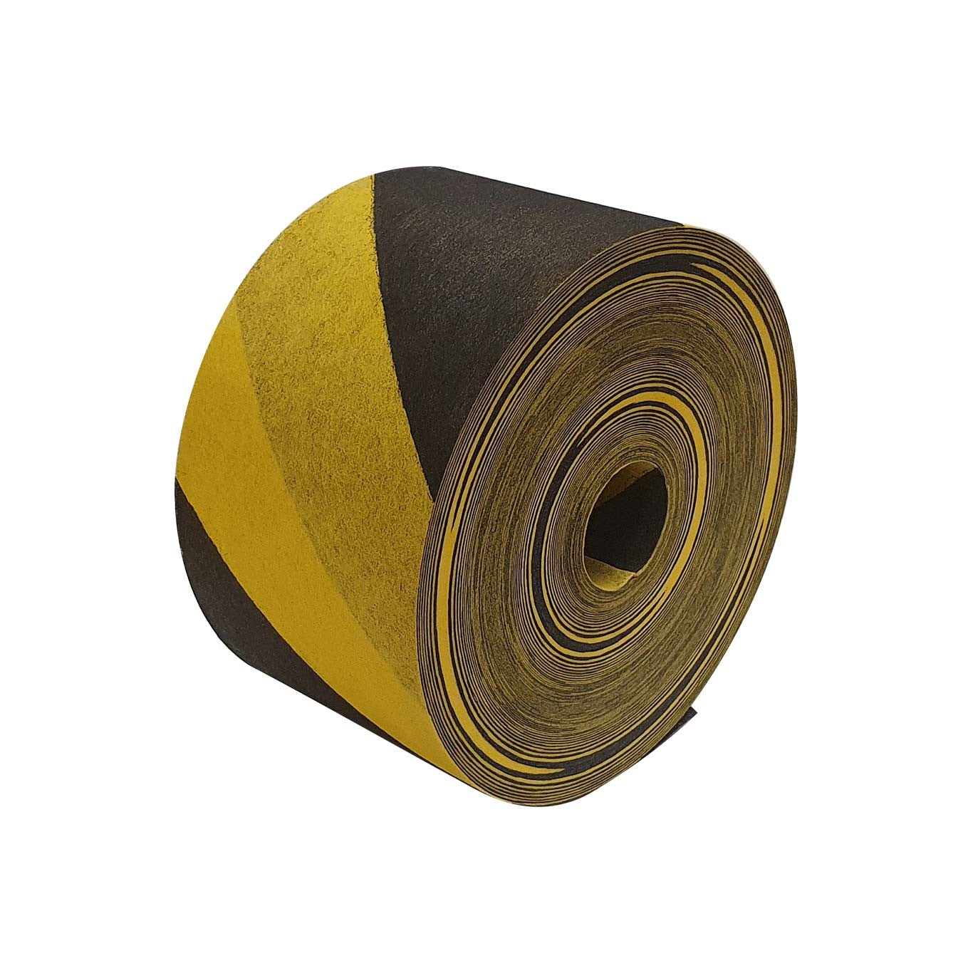 Pappersband gul/svart, B=60 mm, L=75 m