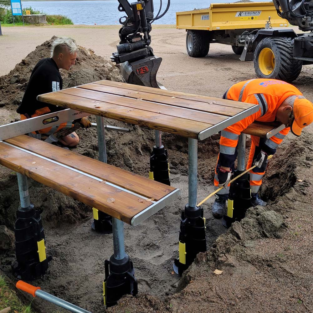 Fundament plast 60/520   vikt 3,5 kg, 100% återvunnen plast