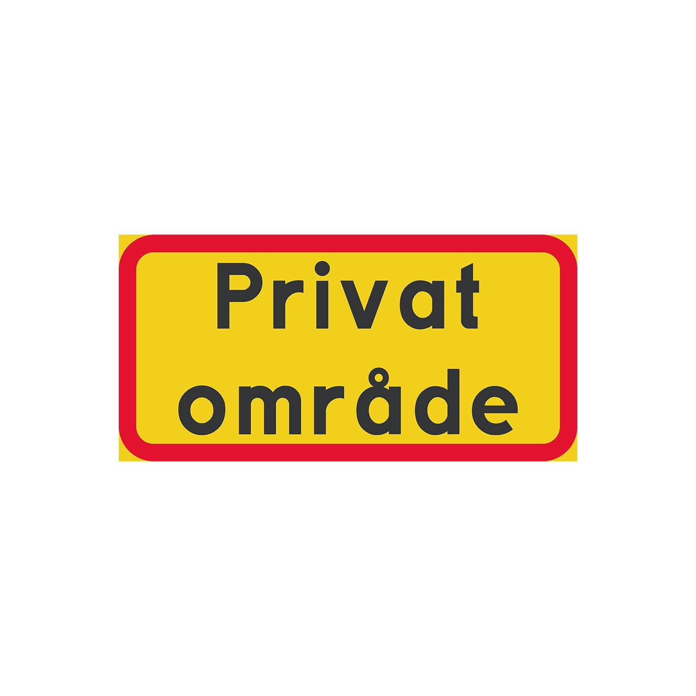 Privat område K3 400x200 mm