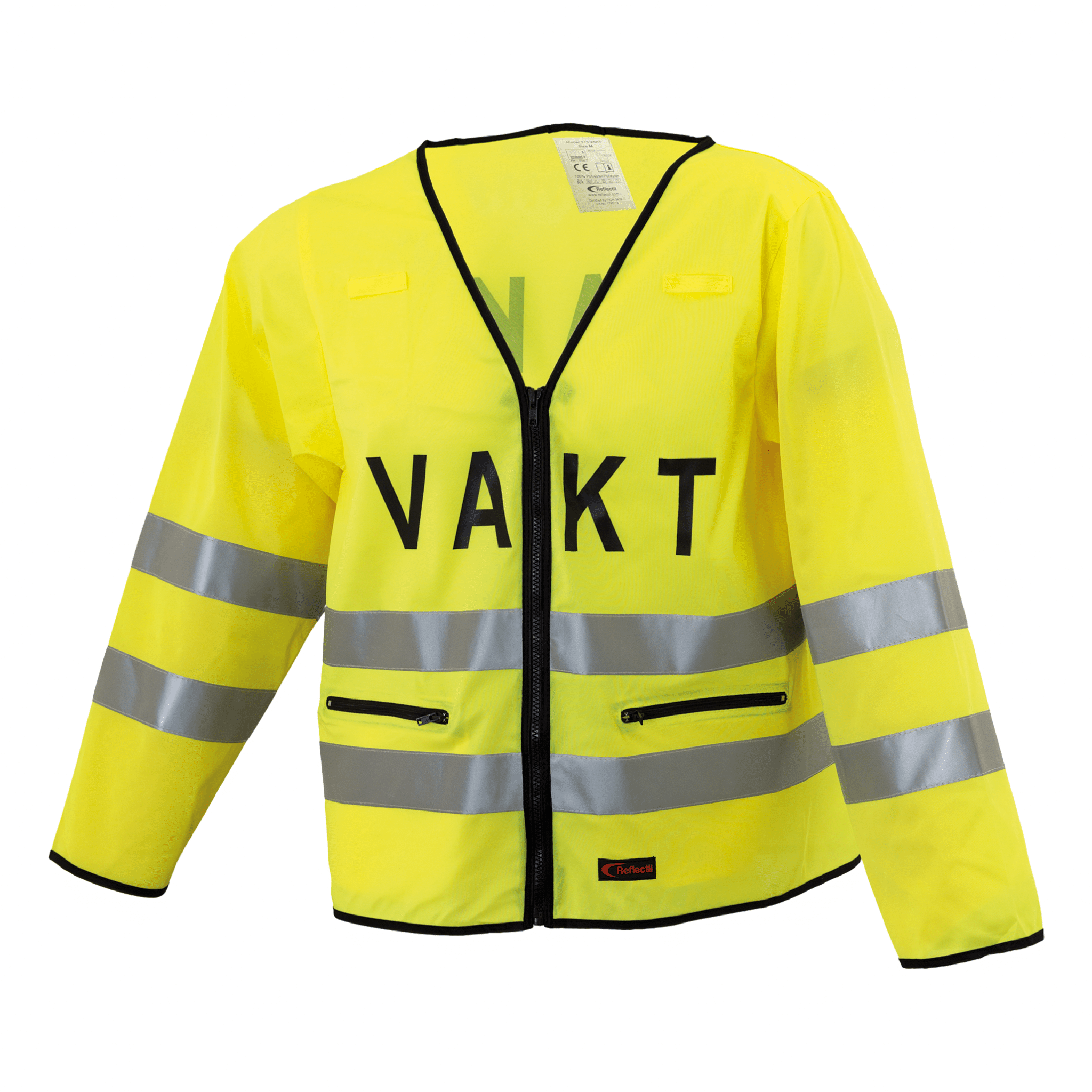 Vaktjacka 313 EN 471 Gul M-VAKT  Klass 3